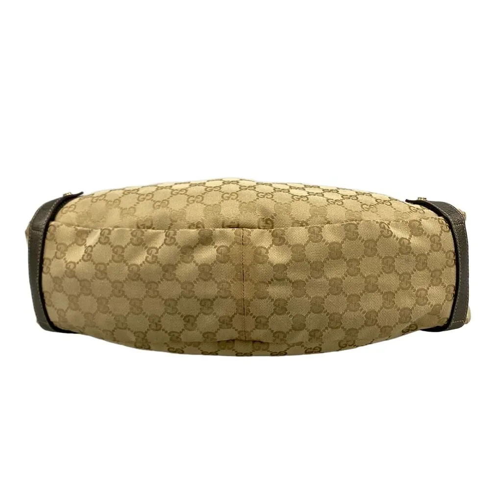 Gucci GG Pattern, Abbey Tote Bag 130736 Beige Gold Jacquard Leather